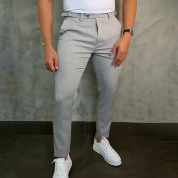 🎯 Men's Slim Fit Casual Pants - Versatile Style, Adjustable Waist & Functional Pockets | Pairs with Shirts, Tees or Polos | Smart Yet Relaxed