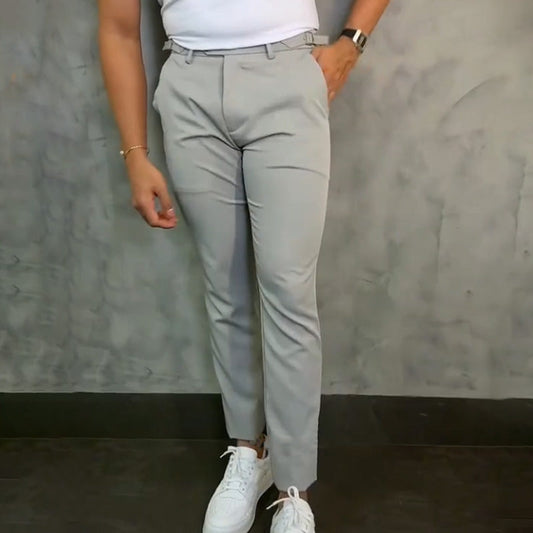 🎯 Men's Slim Fit Casual Pants - Versatile Style, Adjustable Waist & Functional Pockets | Pairs with Shirts, Tees or Polos | Smart Yet Relaxed